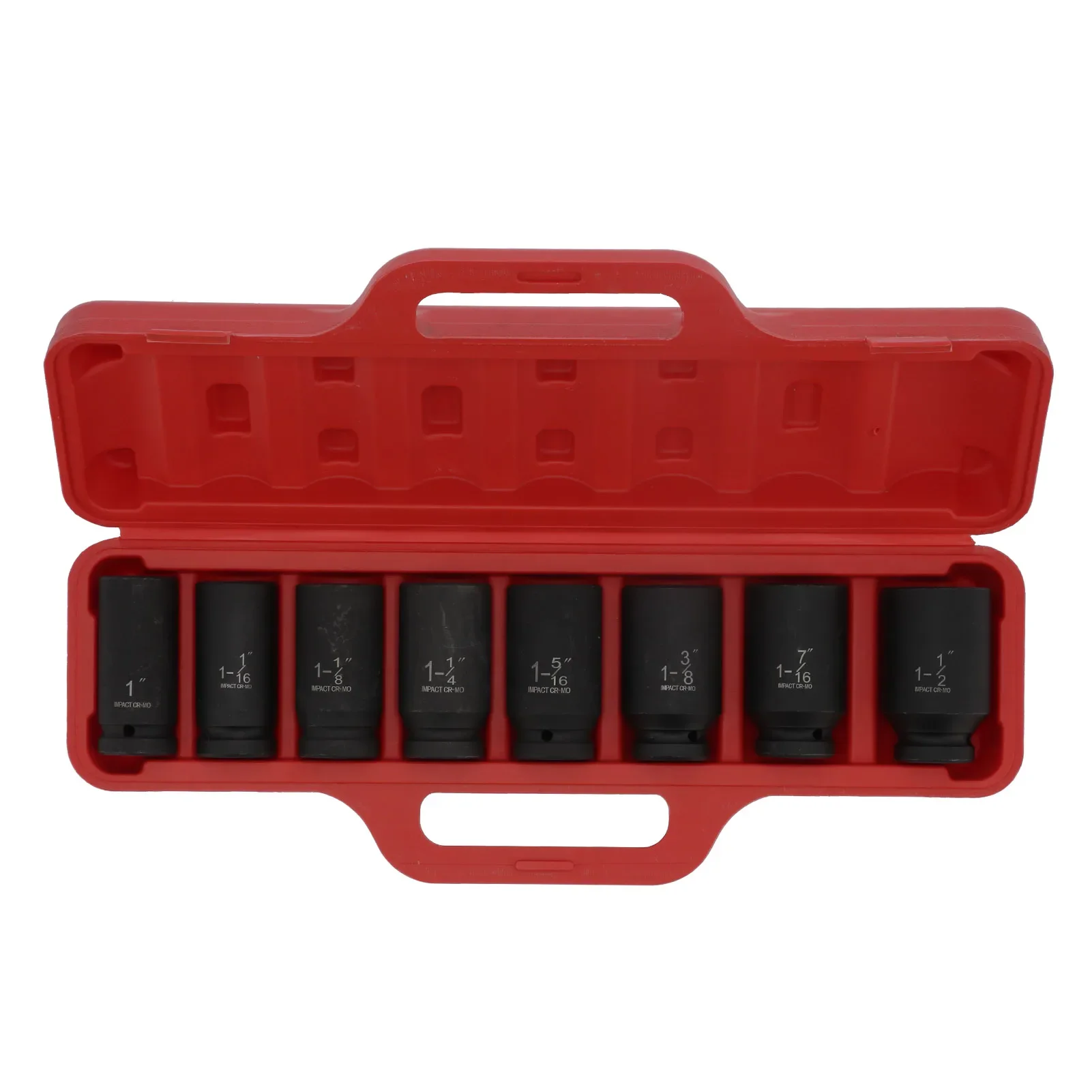 8PCS Socket Set HighTorque 6Point Impact Deep Chrome Vanadium Steel Automative Tool(British System  8-piece sleeve set