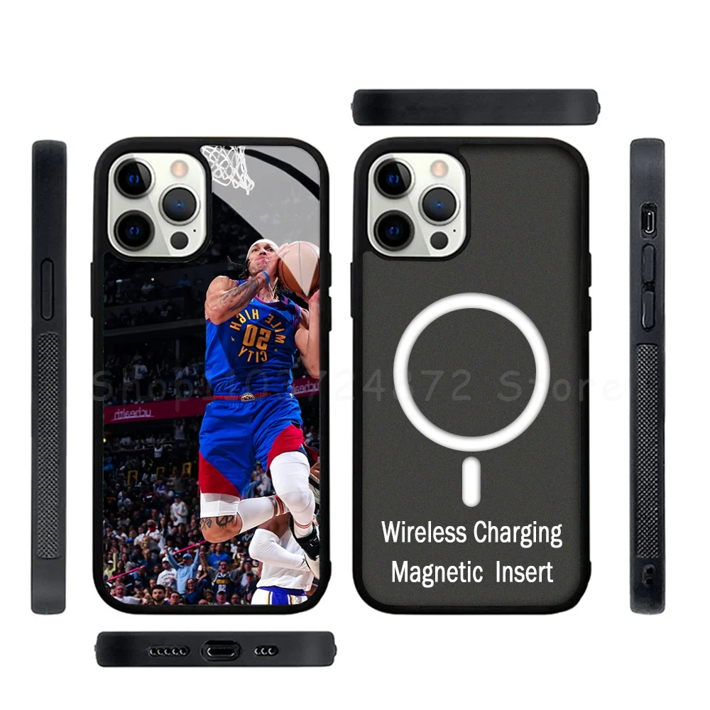 Aaron Gordon Phone Case Strong Magnetic For IPhone 15 14 13 Pro Max Mini Alex Mirror For Magsafe Wireless Charging Cover