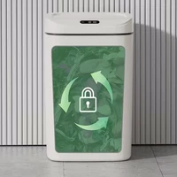 1 Pack Smart Motion Sensor Trash Can Touchless With Lid, Plastic Slim Compact Smart Garbage Bin, Minimalist Seamless Cover Low Voltage Operation Hygienic Waste Solution For Home Kitchen Bathroom Office Outdoor 6