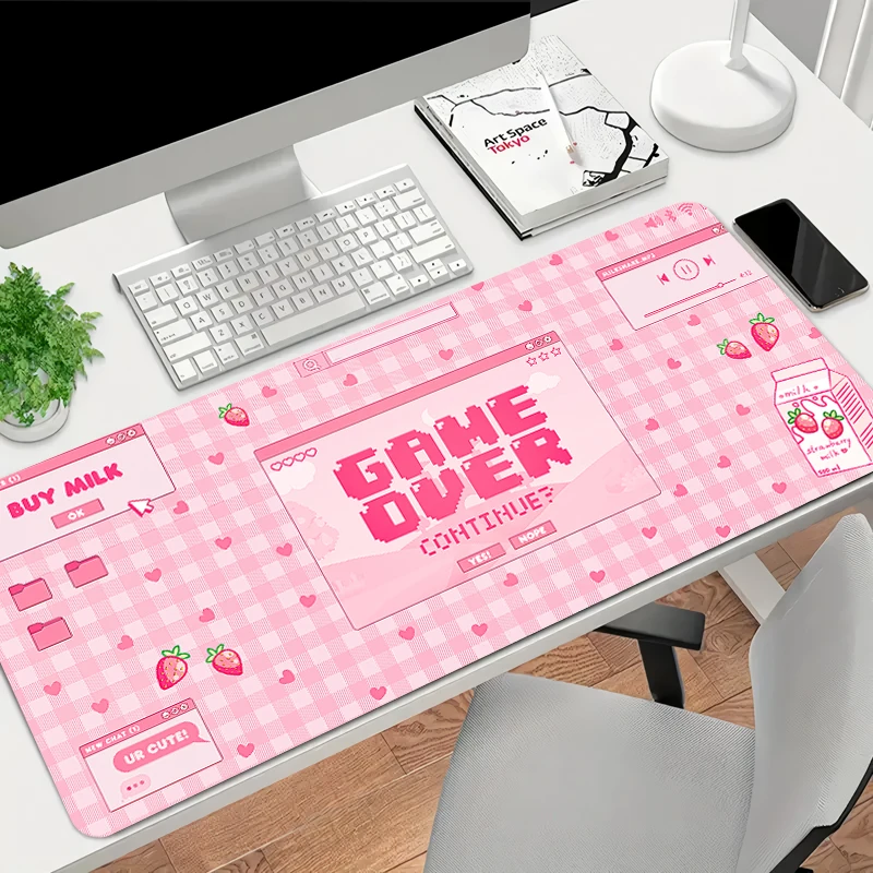 Cat and Garden Art Mouse Pad - Extra Large, Soft and Comfortable, Suitable for Long-Term Use Rabbit Mouse Pad Anime