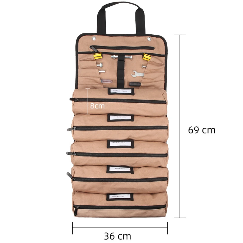 Multi-Purpose Tool Bag High Quality Professional Multi Pocket Hardware Tools Pouch Roll UP Portable Small Tools Organizer Bag