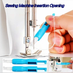 1Pcs Sewing Machine Needle Inserter Threader Automatic Threader Quick Sewing Threader Needle Threading Tool Sewing Accessories