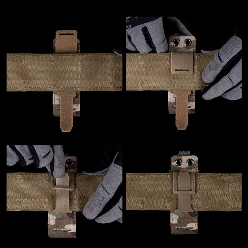 Correa montaje MOLLE para cinturón caza – Adaptador nailon resistente