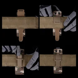 Correa montaje MOLLE para cinturón caza – Adaptador nailon resistente