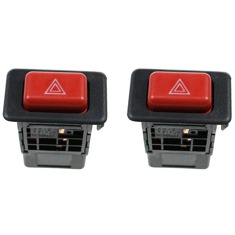 2X MB652291 Hazard Warning Lights Switch Push Button For Mitsubishi Pajero Shogun MK2 1991-1995 1996 1997 1998 1999