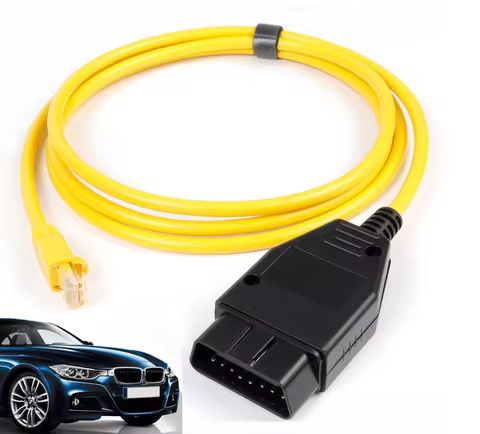 OBD Interface Cable for BMW F Series Coding Compatible with E-SYS ICOM ISTA+ Bootmod3 Bimmercode OBD ENET Cable RJ45 to OBD2 Pro