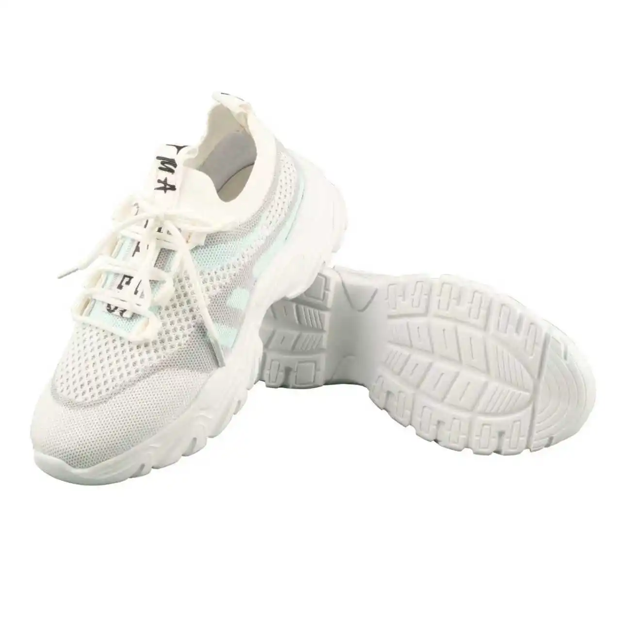 TMA EYES Frühling Herbst Lässige einfache atmungsaktive Schnür-Damen-Mesh-Schuhe – Detail 3