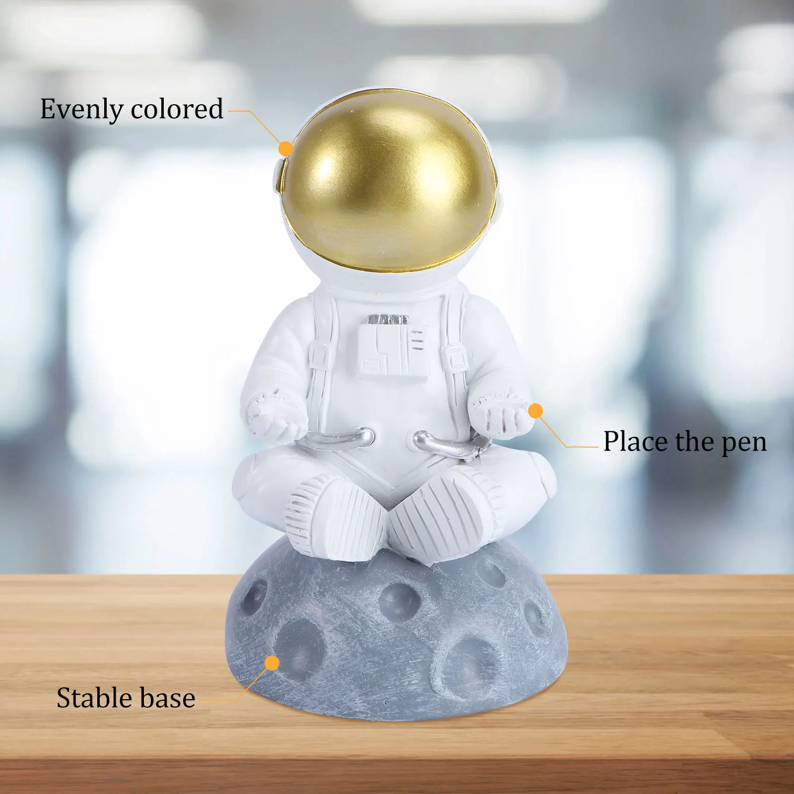 

1pc Spaceman Shaped Eyeglasses Holder Resin Craft Desktop Storage Rack For Home Office Car Decor Eyewear Stand Tabletop