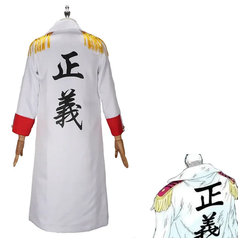 Anime One Akainu Sakazuki Cosplay Costumes Piece Borsalino Sengoku Halloween Coat Trench Jacket