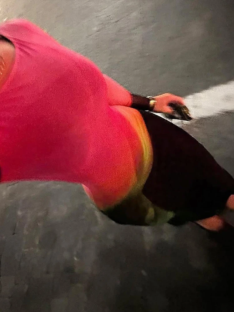 Sisterlinda Farbverlauf Kleid Frauen Sexy Patchwork oansatz Volle Hülse Pfirsich Hüfte Elegante Einfache Abend Prom Party Bodycon