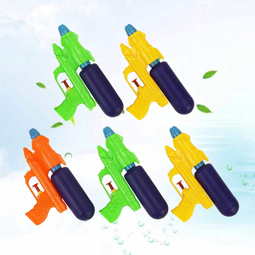 5pcs Water Shooter Toy Summer Swimming Pool Beach Game Water Toy for Children Kids (Random Color) kids water shooter