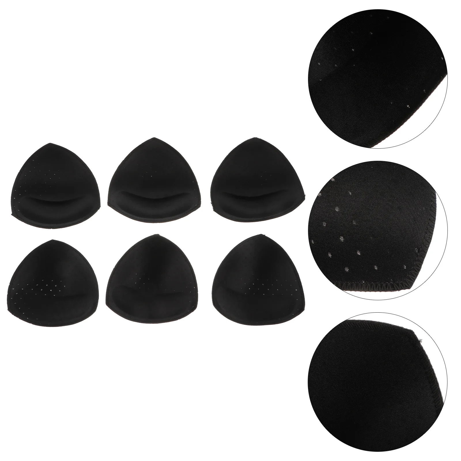 3 Pairs Swimsuit Breast Pad Inserts Push Up Bra Pads Padded Detachable Sponge Material Miss Corset Top