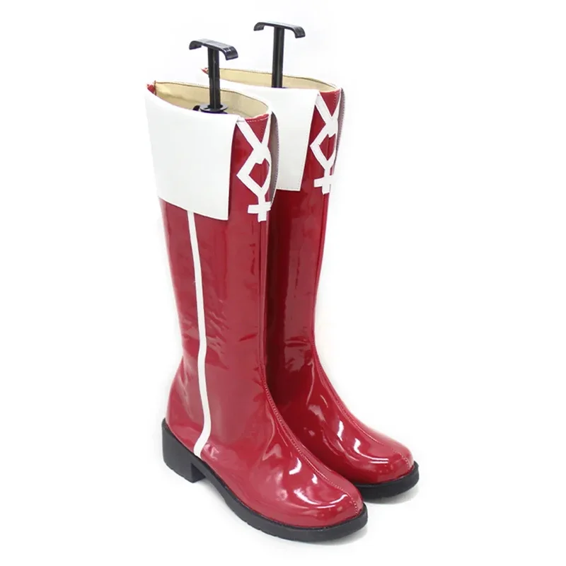 2025 11 ساكورا كيوكو أنيمي Puella Magi Madoka Magica تأثيري الدعامة بولي أحذية أحذية من الجلد هالوين كرنفال الأحذية Custo #6