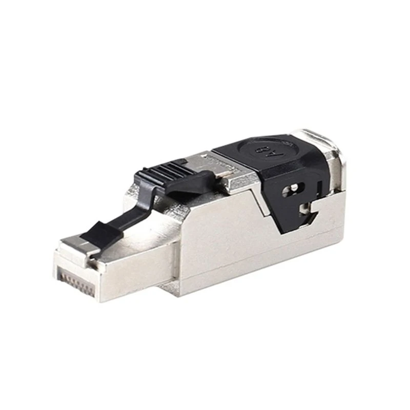 ABVC RJ45 Connector 5G Shielded No-Crimp Ethernet Crystal Head Tool-Free STP Network Plug RJ45 Connector