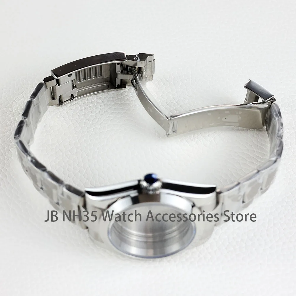 36mm/39mm Silver NH35 Watch Case Sapphire Glass Waterproof Fit NH35 NH36 NH34 Movement Good Quality Oyster Stainless Steel