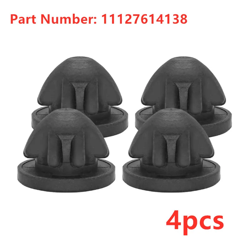

4 шт., накладка на крышку двигателя, резиновая втулка, стопорная втулка 11127614138 для BMW 1-8 серии X4 X5 X6 X7, аксессуары для двигателя