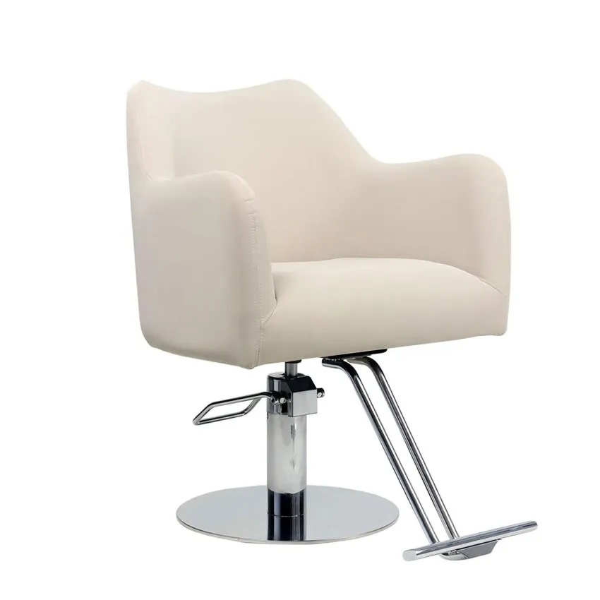 Height Adjustable Swivel Barber Chair, Salon Styling Chair for Haircut, Perm and Hair‑Dye