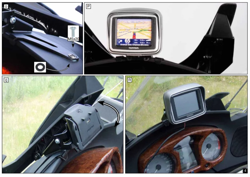 R 1200RT R 1200 RT 2005 2006 2007 2008 2009 CNC Motorcycle stainless steel Navigation Bracket Holder Accessories For BMW R1200RT