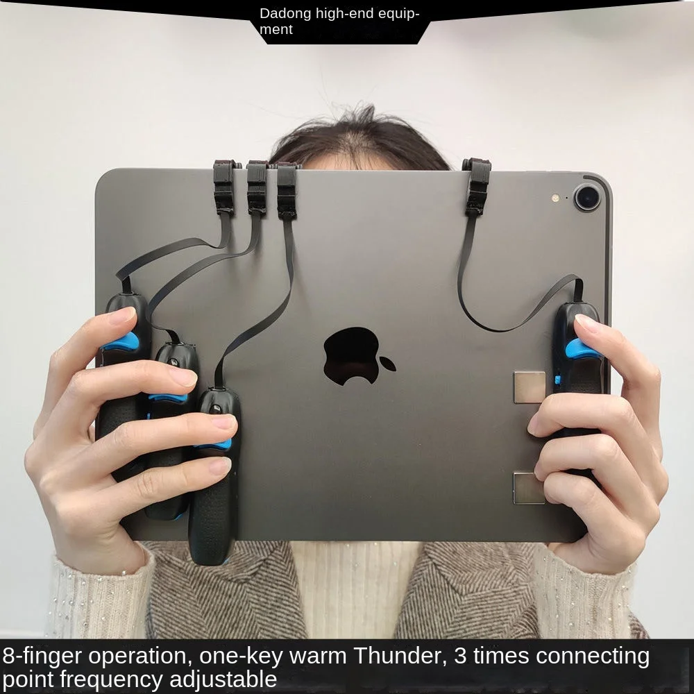 Magnetic iPad FPS Games Tablet Connector 6-Finger, 8-Finger, 7-Finger Operation 3X Adjustable Gaming Controller