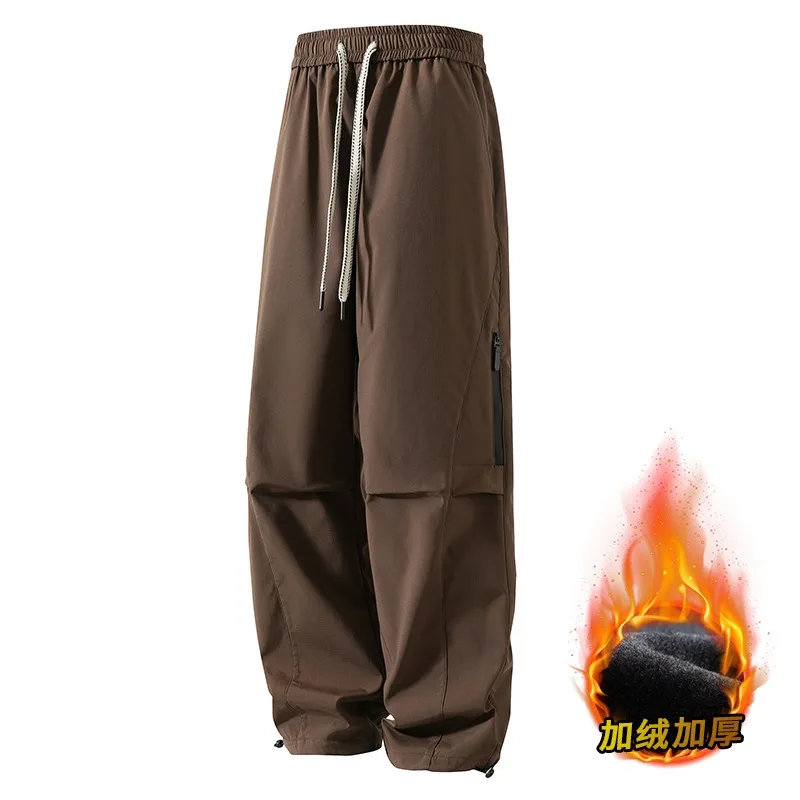 

Осень/зима мужские повседневные рабочие брюки модные и универсальные корейские уличные штурмовики с регулируемыми ножками повседневные брюки