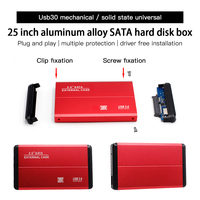 Hdd Ssd Enclosure Metal Shell Sata 3.0 To Usb 3.0 Plug And Play Support All 7mm/9.5mm 2.5-inch Sata For Pc Laptop Aluminum Alloy