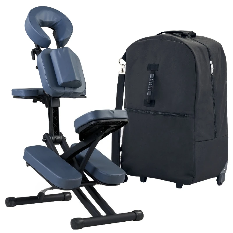 

Folding massage chair with trolley case, massage care acupuncture chair