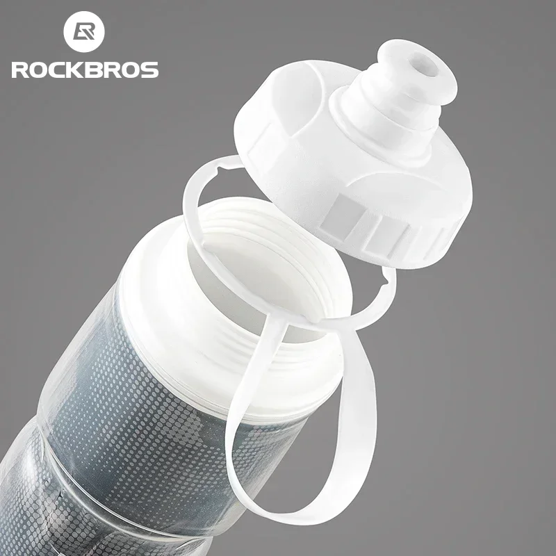 Imagem -04 - Rockbros-garrafa de Água Isolada Ciclismo Esportes ao ar Livre Fitness Corrida Equitação Acampamento Caminhada Chaleira Portátil Material Pp5 750ml