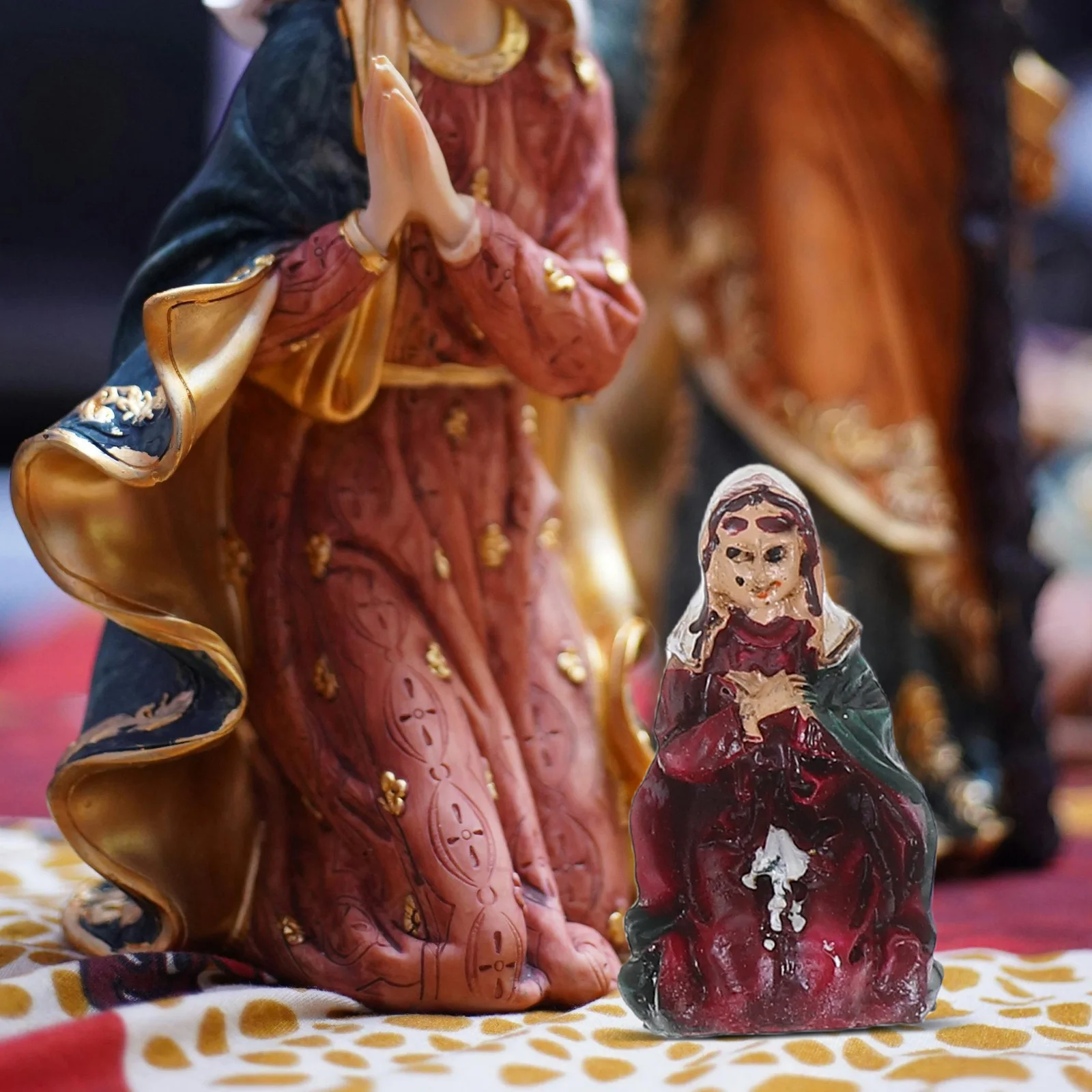 

11 Pcs Miniature Nativity Figures Gift Willow Tree s Christmas Scene Number Resin