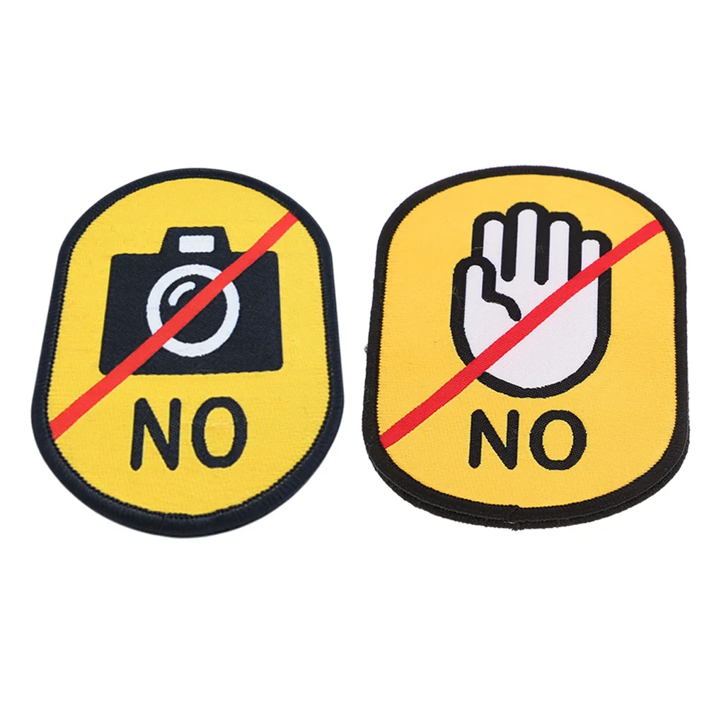 

2pcs Social Identification Stickers For Dogs High-Visibility Wear-Resistant Pet Safety Labels Dog Leash Patch Sticker Service