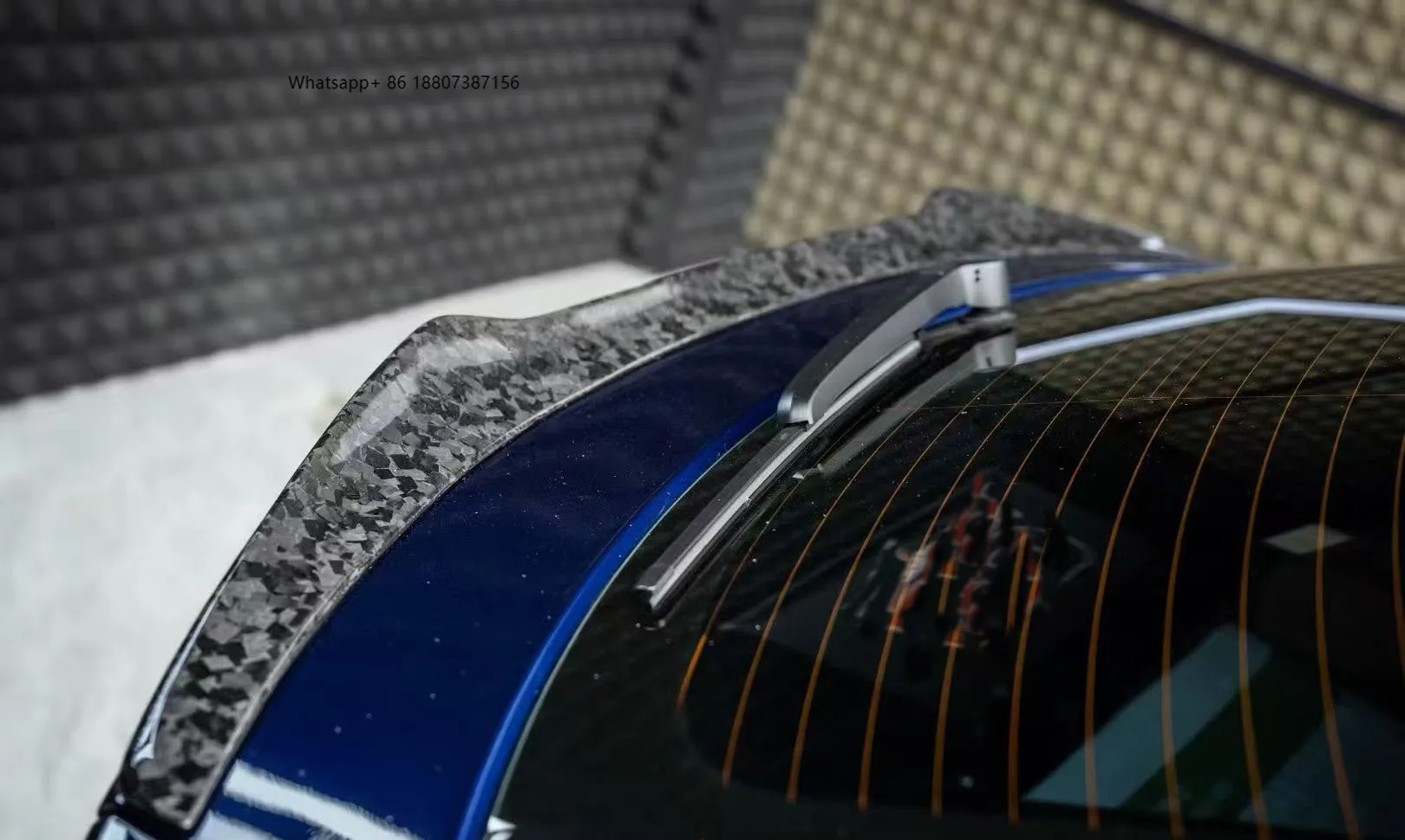 

FORAudi RSQ8 Dry Carbon Fiber Wing Set with Exhaust Bumpers Including Middle and Tail Wings