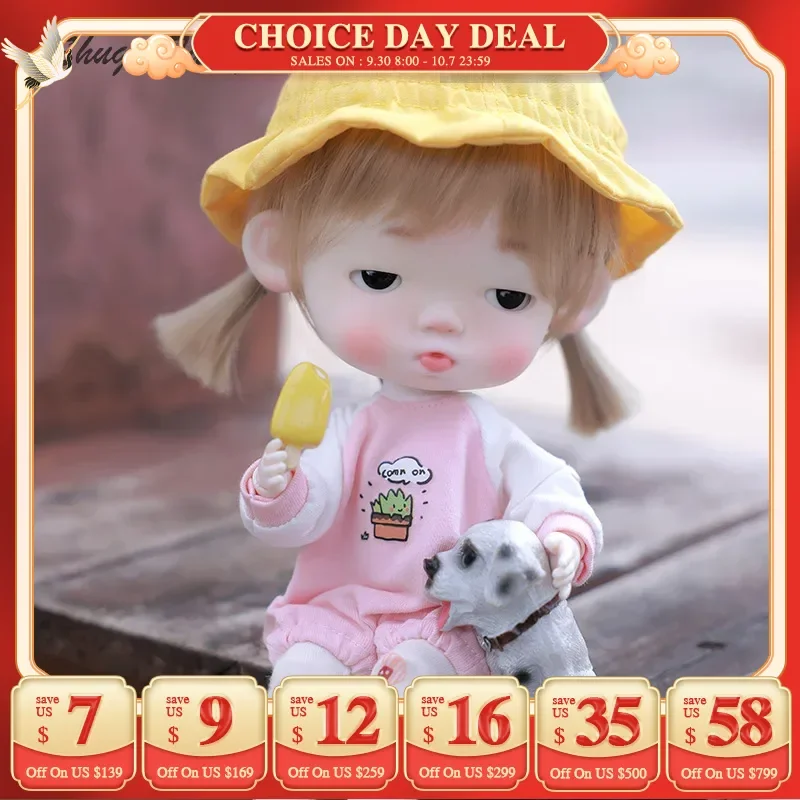 

Shuga Fairy Tudou Potato 1/6 BJD Dolls with 25cm Big Head Cute Gift Ball Jointed Doll