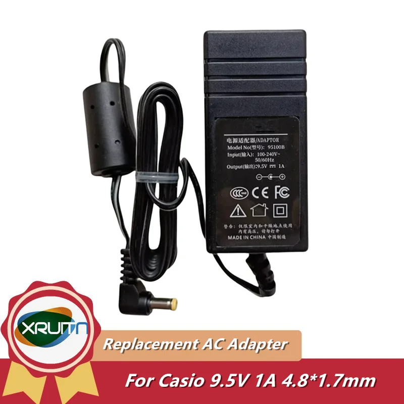 

AD-E95100LW AD-E95100LJ 9.5V 1A AC Adapter Charger For Casio Keyboard CTK-4200 /4400 /3300 /2400 Power Supply AD-E9100L AD-E95