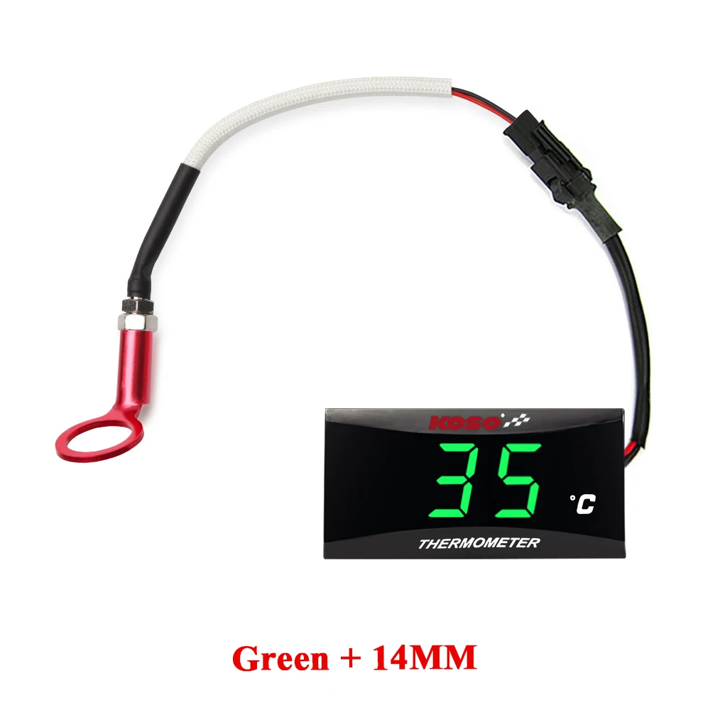 KOSO cilinderkop temperatuurmeter Motorfiets LCD Digitale Scherm Sensor SAMCI Universele cilinder Temp Meters ﻿ - afbeelding 1