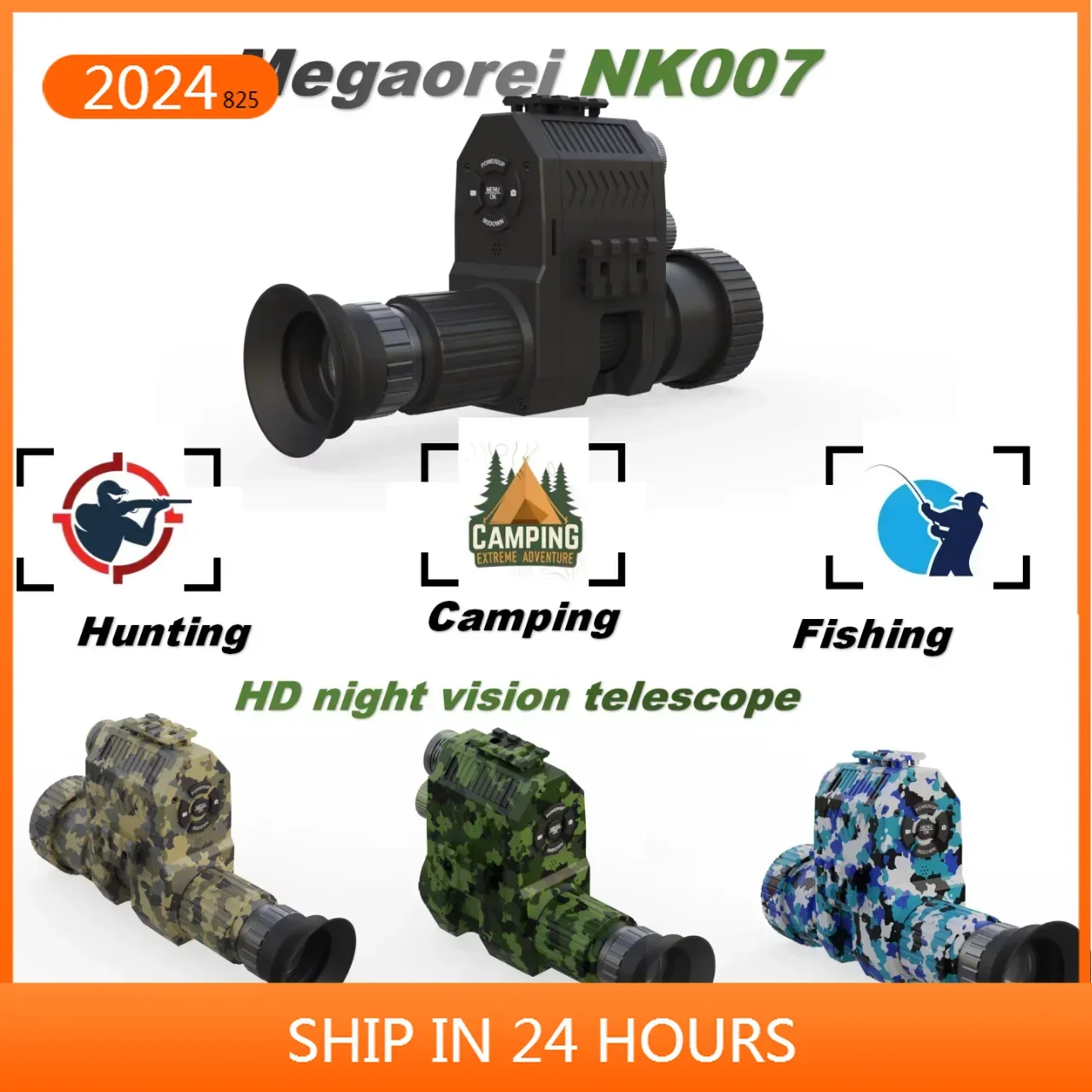 

NEW NK007 New 2024megaorei Laser Infrared Night Sight For Hunting With 1080P Screen And Monocular LensNV