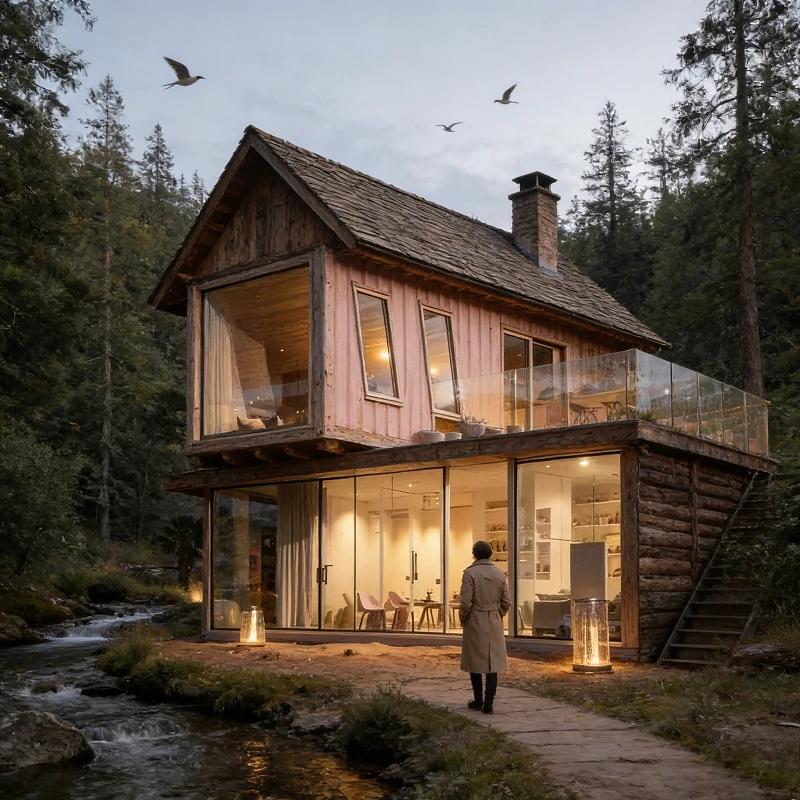 Casa Contenedor de Lujo Moderna de 40 pies, Estructura de Acero Portátil, Casa Prefabricada Inteligente, Casa Contenedor Transpirable de Lujo