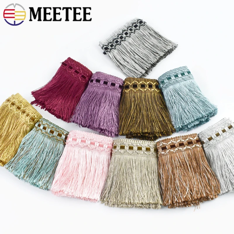

2/5M 10cm Ethnic Tassel Fringes Sewing Curtain Lace Trim Skrit Ribbon Trimmings Clothes Fringe Decorative Fabric DIY Accessories