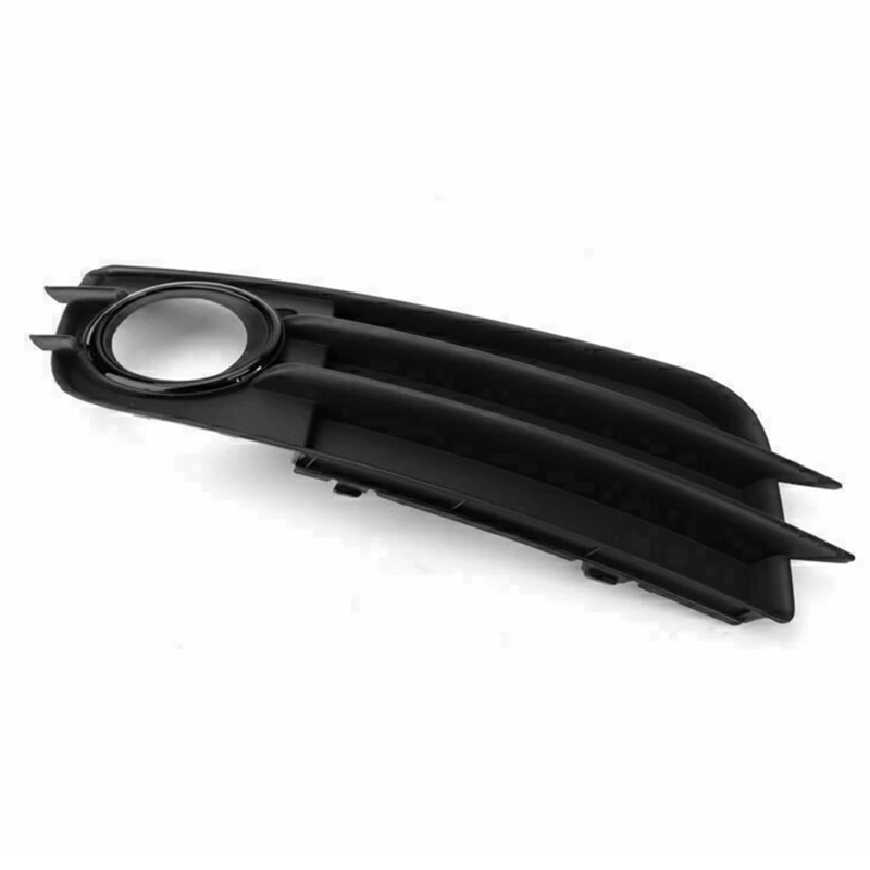 Left Side Matte Black Fog Light Grill S-Line Bumper For- A4 B8 S-LINE S4 2008-2012 8K0807681C