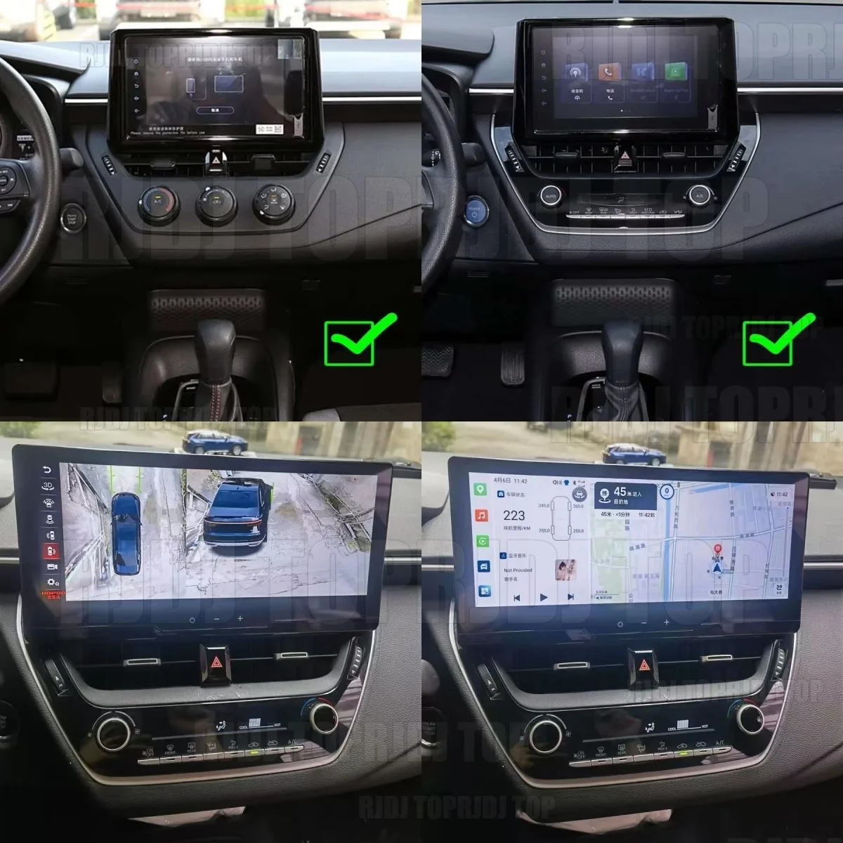 For Toyota Corolla 2018-2022 Android 15 Car Radio Multimedia Video Player Navigation Stereo GPS 8 Core Car Auto Player 12.3inch