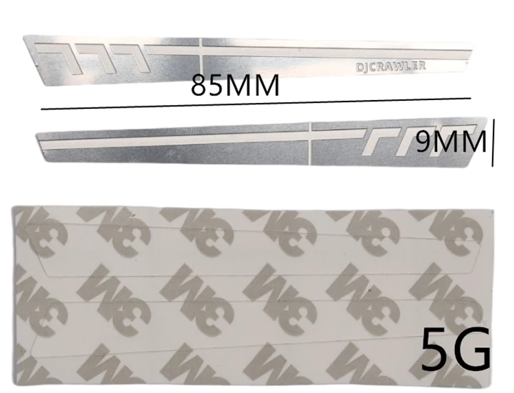 Jupe latérale à coque, miroir à lentille décorative, coque en acier inoxydable, plaque de protection en métal de Type A pour 1/18 Trax Trx-4m Bronco Trx4m