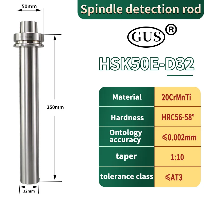 CNC Tool Holder Calibration Tools BT30 BT40 HSK63 High Precision≤0.002mm Detection Rod Machining Center 7:24 spindles Test Bar