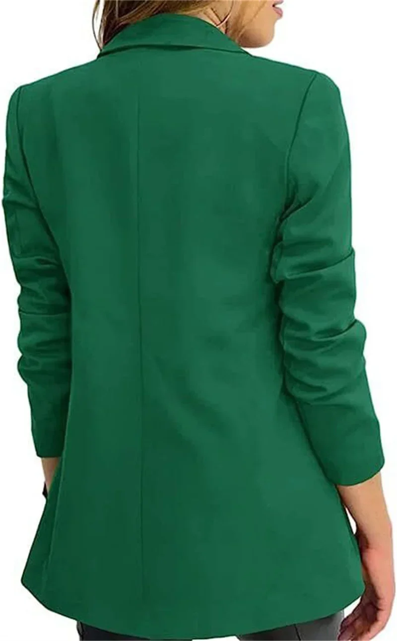 البوب موضة جديدة عادية بلون مكتب سيدة البدلة معطف التلبيب سليم صالح مزدوجة الصدر دعوى سترة للنساء الحلل ملابس خارجية