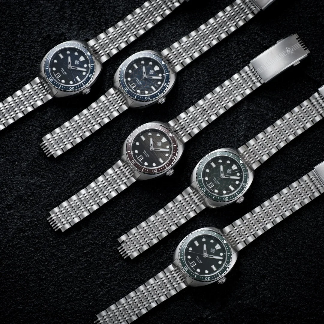 2025 جديد IXDAO IPOSE ريترو النمط الصيني ساعة ميكانيكية أوتوماتيكية للرجال 39.5 مللي متر الياقوت الكريستال مضيئة الفولاذ المقاوم للصدأ BWG-9