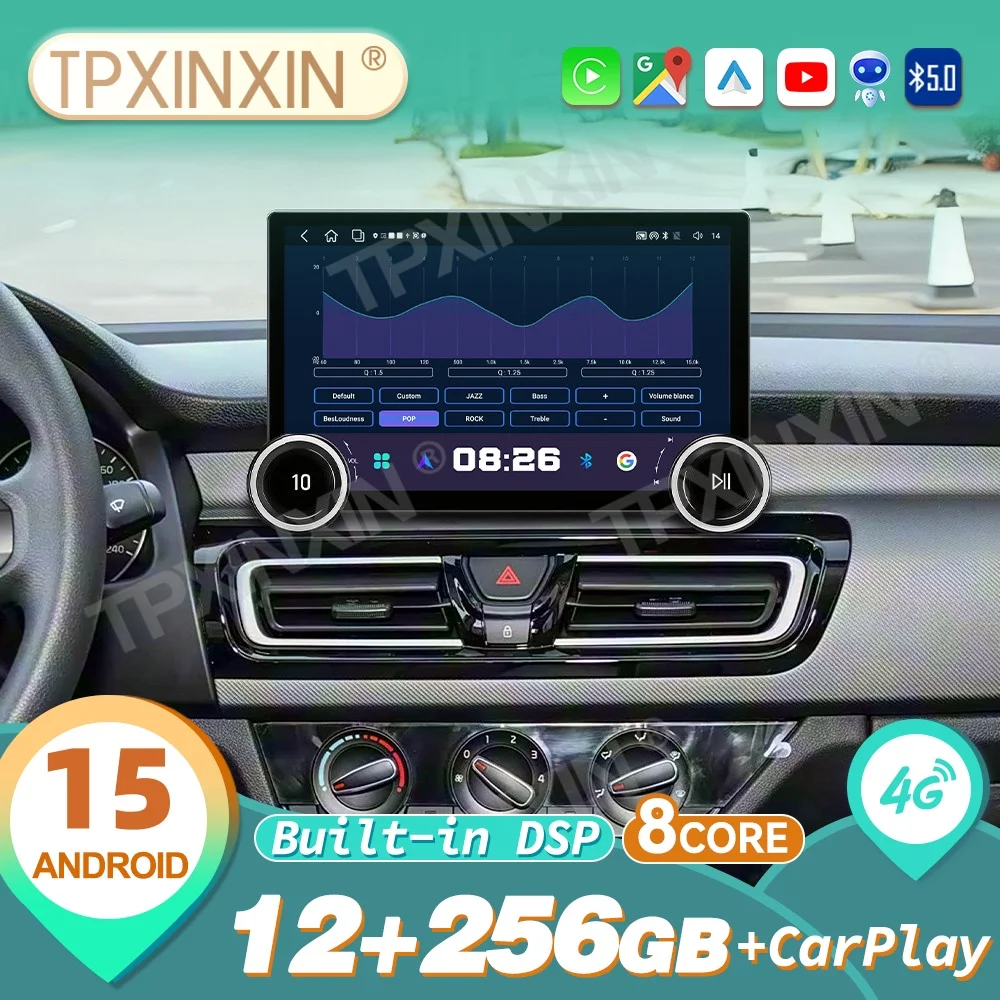 For Kia Forte Cerato 2018 2019 Carplay with Android Auto Automotive Multimedia Stereo Navigation Stereo Head Unit 4G WiFi DSP