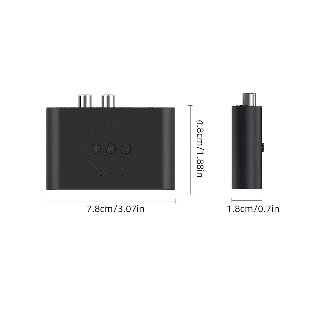 Receptor de áudio do carro 3.5mm aux jack u disco nfc rca música estéreo adaptador sem fio bluetooth 5.2 com microfone para kit carro alto-falante
