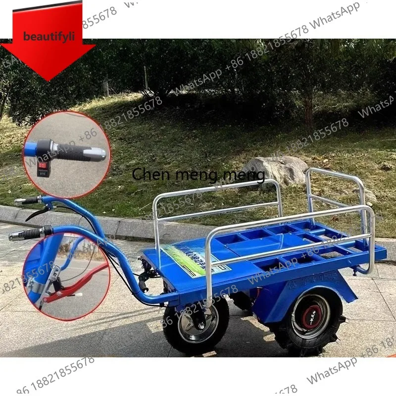 A55 Electric chicken bus agricultural three-wheeled cart household two-wheeled transport cart