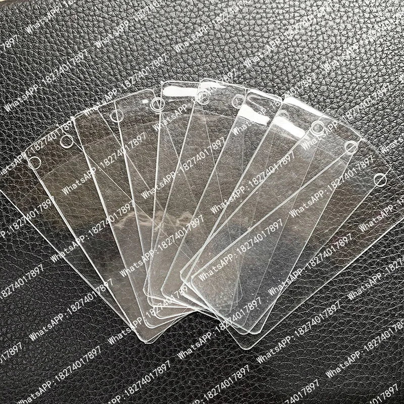 

1000pcs PVC Price Tag Strip Labels Holder Garment Clothing Collar Label Trademark Mini Display Plastic Bag Transparent