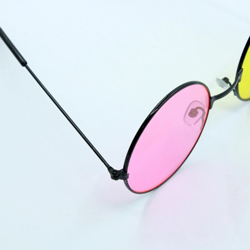 Mixed Color Sunglasses for Teenagers Girls Cosplay Party Round Frame Lens Funny Fashion Halloween Party Decorations