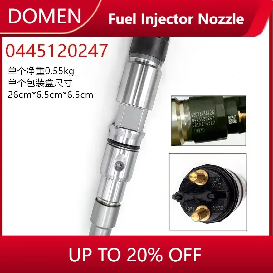 

Fuel Common Rail Injector 120 Series Injector Model 0445120247 , Suitable for Faw Xiyu Engine