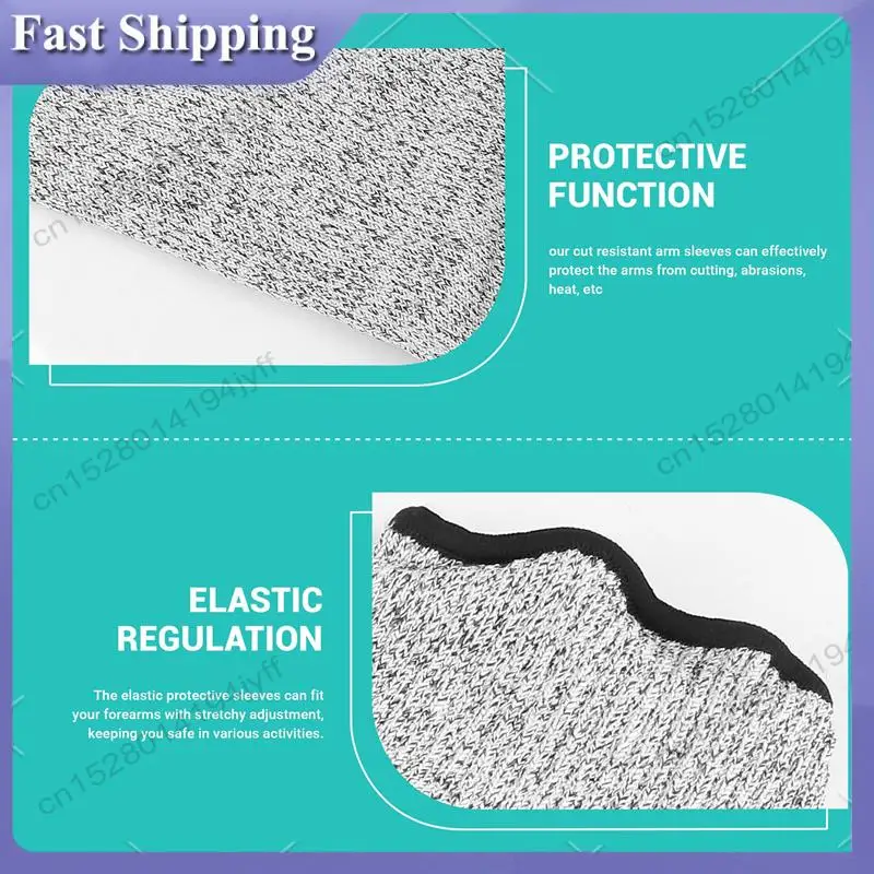 -ABDH 4 Pair Cut And Burn Resistant Sleeves Arm Protection Sleeves Forearm Protectors For Thin Skin And Bruising 45Cm