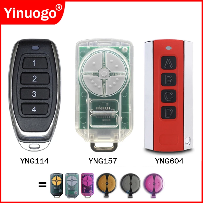 ATA PTX5 PTX-5V2 PTX-5V1 TrioCode GDO 6v3 6v4 7v2 7v3 8v3 9v2 9v3 10v1 10v2 10v3 11v1 12 Garage Door Remote Control 433.92MHz